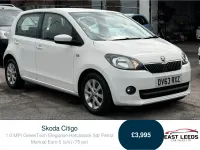 Used Skoda Citigo Elegance 75 HP (55 kW) 2013 White Hatchback
