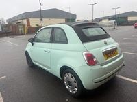 Used Fiat 500 Pop 69 HP (50 kW) 2015 Green Cabriolet