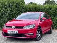 Used VW Golf VII SE 110 HP (80 kW) 2018 Red Hatchback