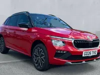 New Skoda Kamiq Design Edition 116 HP (85 kW) 2026 Velvet red metallic black magic pearl effect SUV