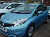 Used Nissan Note Acenta 80 HP (58 kW) 2017 Blue Hatchback