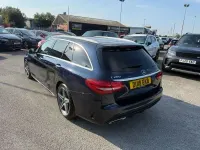 Used Mercedes C200 AMG line 184 HP (135 kW) 2018 Blue Estate