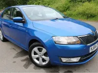 Used Skoda Rapid SE 105 HP (77 kW) 2015 Blue Hatchback