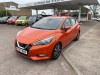 Begagnad Nissan Micra Acenta 90 HK (66 kW) 2017 Orange Halvkombi