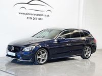 Used Mercedes C220 AMG line 2018 Blue Estate