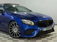 Used Mercedes E220 AMG line 194 HP (142 kW) 2019 Blue Coupe