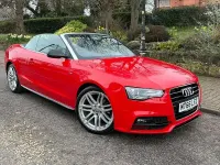 Used Audi A5 Cabriolet S-Line 190 HP (139 kW) 2016 Red Cabriolet