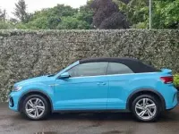 Used VW T-Roc Cabriolet R-line 150 HP (110 kW) 2023 Blue Cabriolet