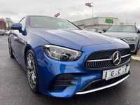 Begagnad Mercedes E220 AMG Line Premium 2022 Blå Sportkupé