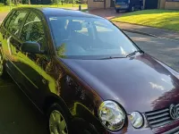 Used VW Polo 64 HP (47 kW) 2004 Red Hatchback