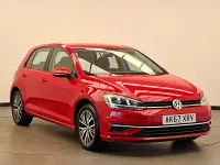 Used VW Golf VII SE 125 HP (91 kW) 2017 Red Hatchback