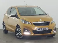 Used Peugeot 108 Collection 68 HP (50 kW) 2018 Yellow Hatchback