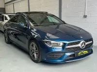 Used Mercedes CLA180 AMG Line Premium Plus 136 HP (100 kW) 2022 Blue Coupe
