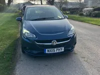 Used Vauxhall Corsa Design Edition 95 HP (69 kW) 2015 Blue Hatchback