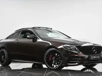 Used Mercedes E220 AMG Line Premium Plus 194 HP (142 kW) 2018 Red Coupe