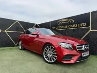 Used Mercedes E220 AMG Line Premium Plus 194 HP (142 kW) 2018 Red Sedan