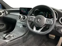 Used Mercedes C300 AMG line 258 HP (189 kW) 2020 Blue Coupe