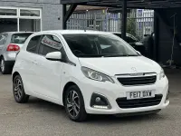 Used Peugeot 108 Allure 82 HP (60 kW) 2017 White Hatchback