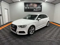 Used Audi A3 S-Line 150 HP (110 kW) 2017 White Hatchback