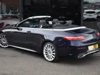 Used Mercedes E220 AMG line 194 HP (142 kW) 2018 Blue Cabriolet