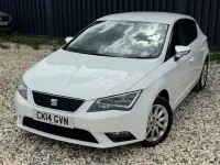 Used Seat Leon SE 110 HP (80 kW) 2014 White Hatchback