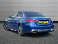 Used Mercedes C200 AMG line 200 HP (147 kW) 2024 Blue Sedan