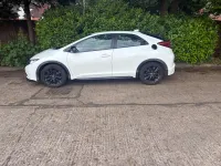 Used Honda Civic Black Edition 2015 White Hatchback