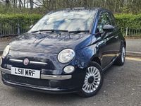 Used Fiat 500 Lounge 85 HP (62 kW) 2011 Blue Hatchback