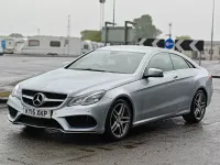 Used Mercedes E220 AMG line 2015 Silver Coupe