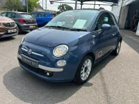 Used Fiat 500 Lounge 85 HP (62 kW) 2014 Blue Cabriolet