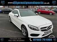 Used Mercedes C220 AMG line 170 HP (125 kW) 2016 White Coupe