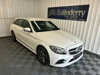 Used Mercedes C220 AMG line 2019 White Estate