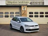 Used VW Polo R-line 90 HP (66 kW) 2017 White Hatchback