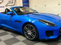 Used Jaguar F-Type R-Dynamic 300 HP (220 kW) 2018 Blue Cabriolet