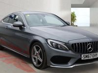 Used Mercedes C220 AMG line 170 HP (125 kW) 2017 Grey Coupe