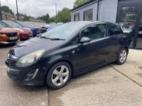 Used Vauxhall Corsa 90 HP (66 kW) 2012 Black Hatchback
