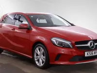 Used Mercedes A200 Premium 136 HP (100 kW) 2016 Red Hatchback