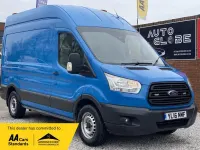 Used Ford Transit 155 HP (114 kW) 2016 Blue Van