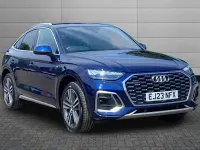 Used Audi Q5 Sportback S-Line 201 HP (147 kW) 2023 Navarra blue SUV