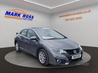 Begagnad Honda Civic SE Plus 120 HK (88 kW) 2015 Grå Halvkombi
