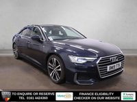 Used Audi A6 S-Line 204 HP (150 kW) 2019 Blue Sedan