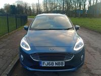 Used Ford Fiesta Zetec 100 HP (73 kW) 2018 Blue Hatchback