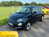 Used Fiat 500 Lounge 69 HP (50 kW) 2017 Blue Hatchback