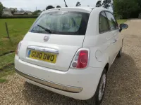 Used Fiat 500 Lounge 69 HP (50 kW) 2010 White Hatchback