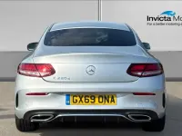 Used Mercedes C220 AMG Line Premium 194 HP (142 kW) 2019 Iridium silver metallic Coupe