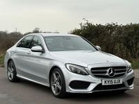 Used Mercedes C220 AMG line 170 HP (125 kW) 2015 Silver Sedan