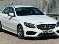 Used Mercedes C200 AMG line 136 HP (100 kW) 2016 White Sedan