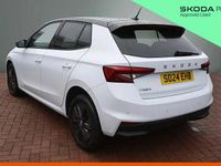 Used Skoda Fabia Colour Edition 94 HP (69 kW) 2024 Moon white metallic black magic pearl effect Hatchback