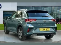 Used VW T-Roc R-line 150 HP (110 kW) 2024 Petrol blue metallic SUV