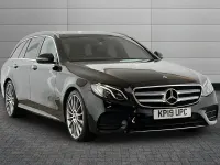 Used Mercedes E220 AMG Line Premium 194 HP (142 kW) 2019 Obsidian black Estate